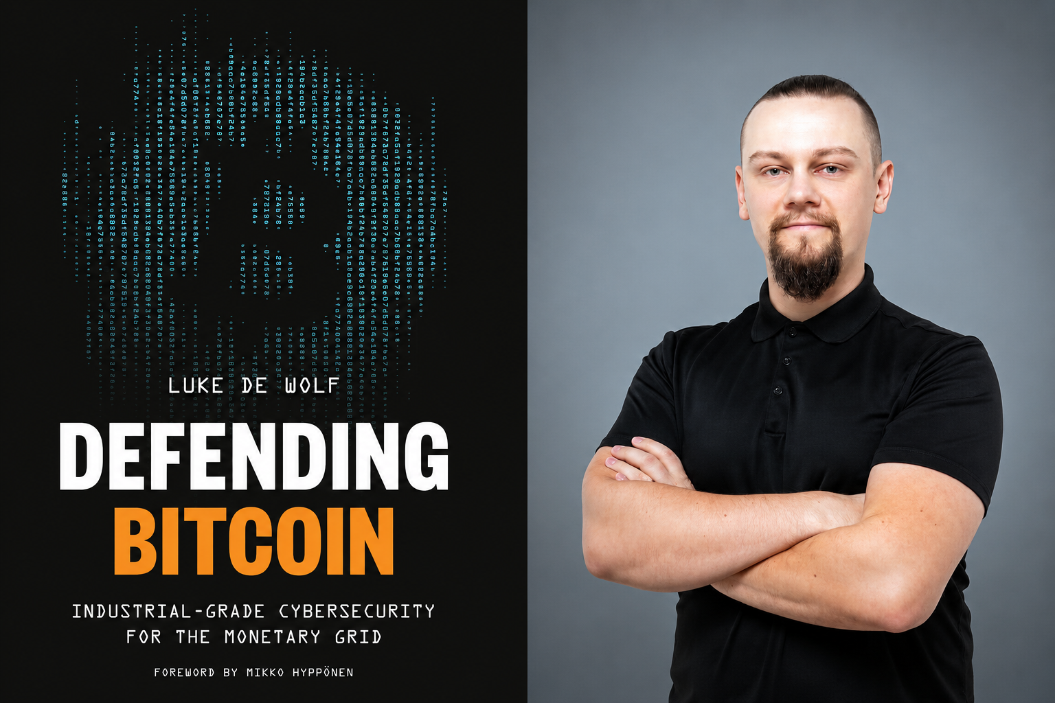 Luke de Wolf's book Defending Bitcoin and the book cover